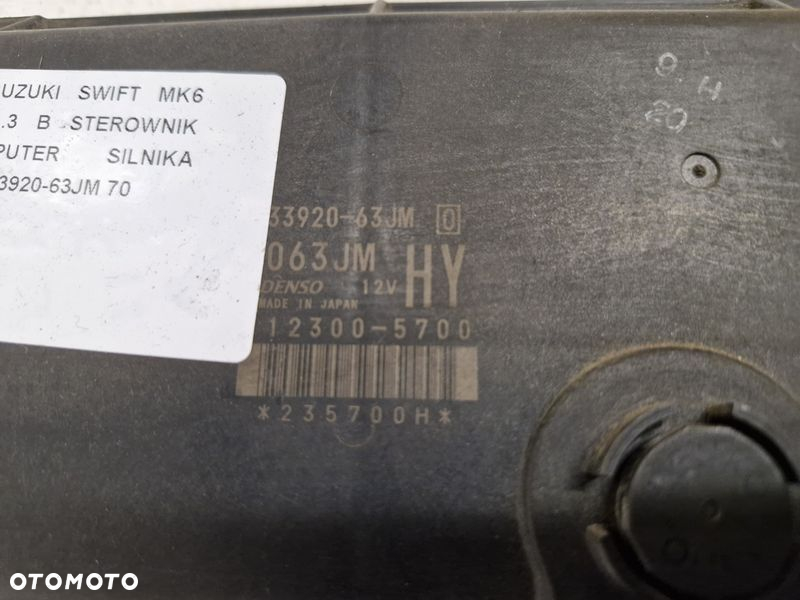 SUZUKI SWIFT MK6 IV 1.3 B STEROWNIK KOMPUTER SILNIKA ECU 33920-63JM - 2