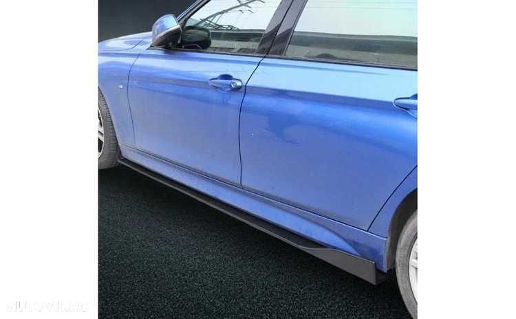 Set prelungiri ornament praguri laterale tuning Negru – Lucios - 2