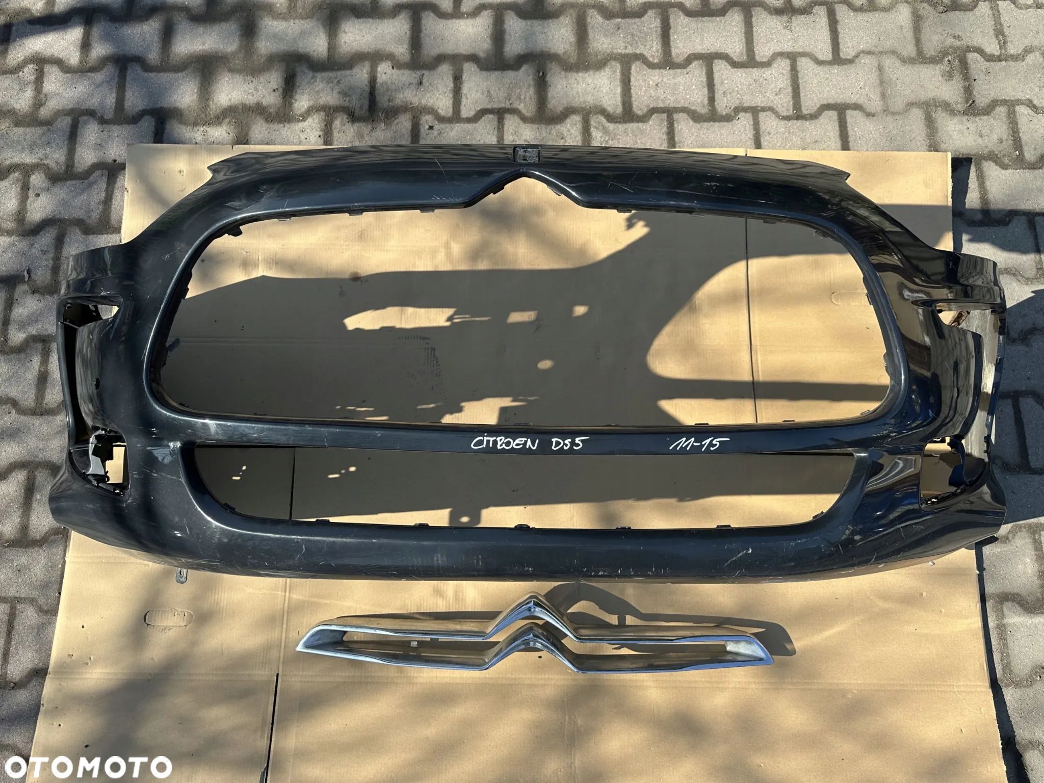 CITROEN DS5 11-15 ZDERZAK PRZEDNI GRILL 9686777577 ORYGINAŁ - 1