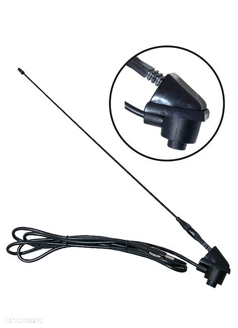 Antena auto Automax neagra 41 cm, 12V - 1