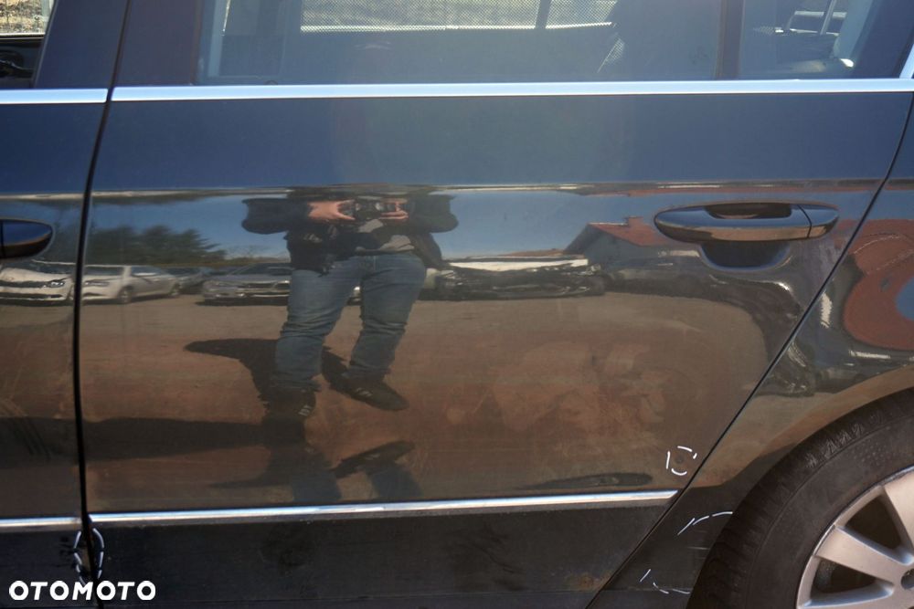 DRZWI TYLNE LEWE PASSAT B6 SEDAN LC6S  ZIELONY VOLKSWAGEN 2005-2010 - 3