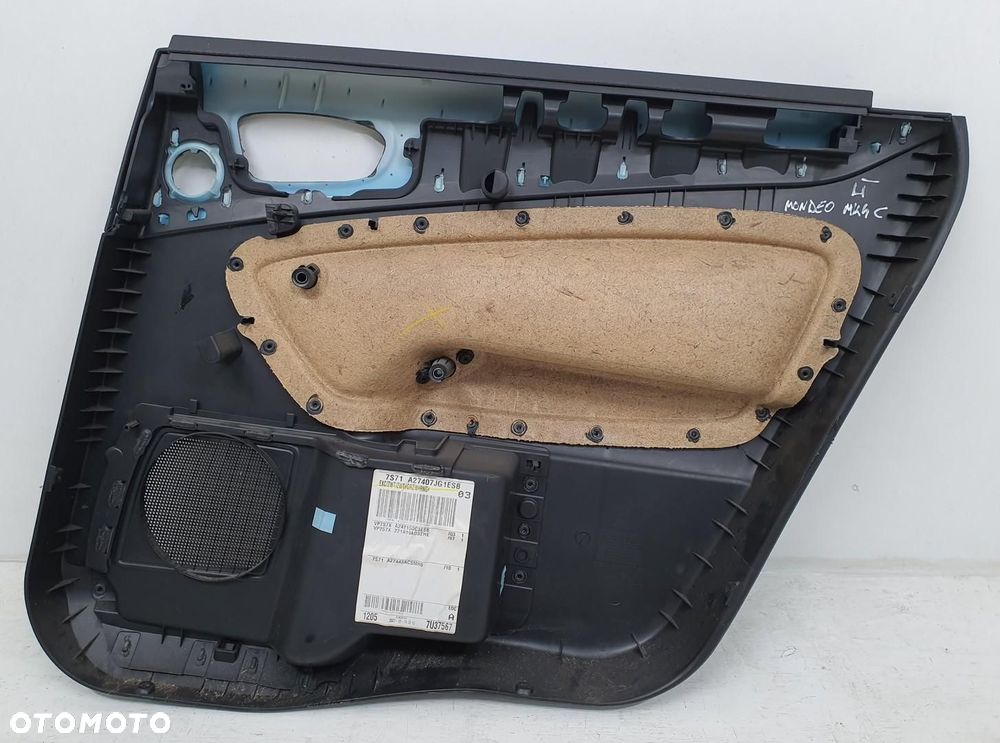 TAPICERKA BOCZEK DRZWI LEWY TYŁ FORD MONDEO MK4 7S71-A27407-JG - 7