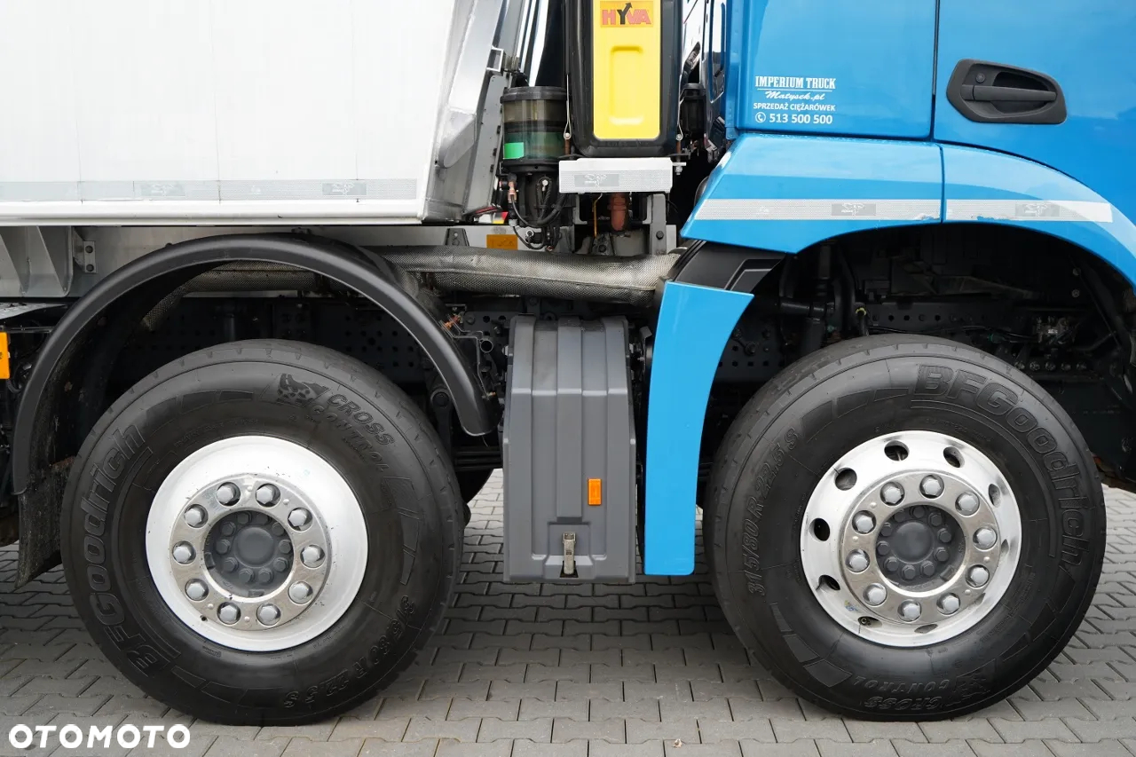 Mercedes-Benz AROCS 3243 / 8x4 / WYWROTKA 20m3 / TYLNOZSYP / EURO 6 / OPONY 100 % / ŁADOWNOŚĆ: 19,500 KG / HYDROKLAPA - 21