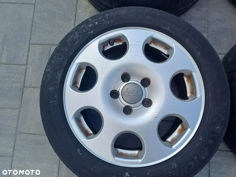 FELGI Z OPONAMI KOŁA ALUMINIOWE AUDI VW SKODA SEAT R16 5X112 7J ET42 57,1 mm OPONY MICHELIN 205/55 R16 LATO NR37 - 3