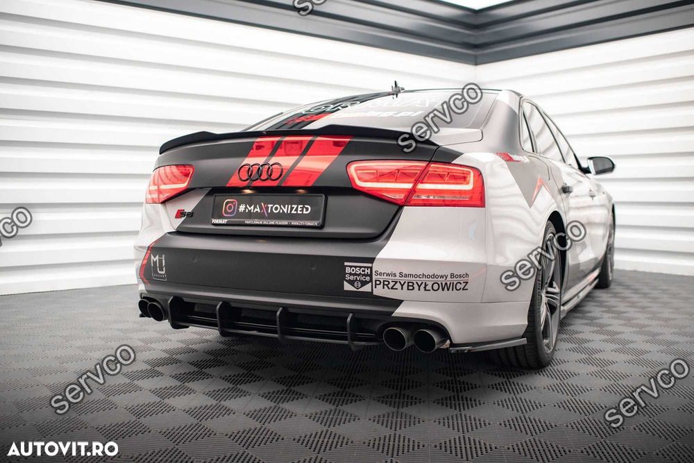 Prelungire difuzor bara spate Audi S8 D4 2012-2015 v7 - Maxton Design - 2