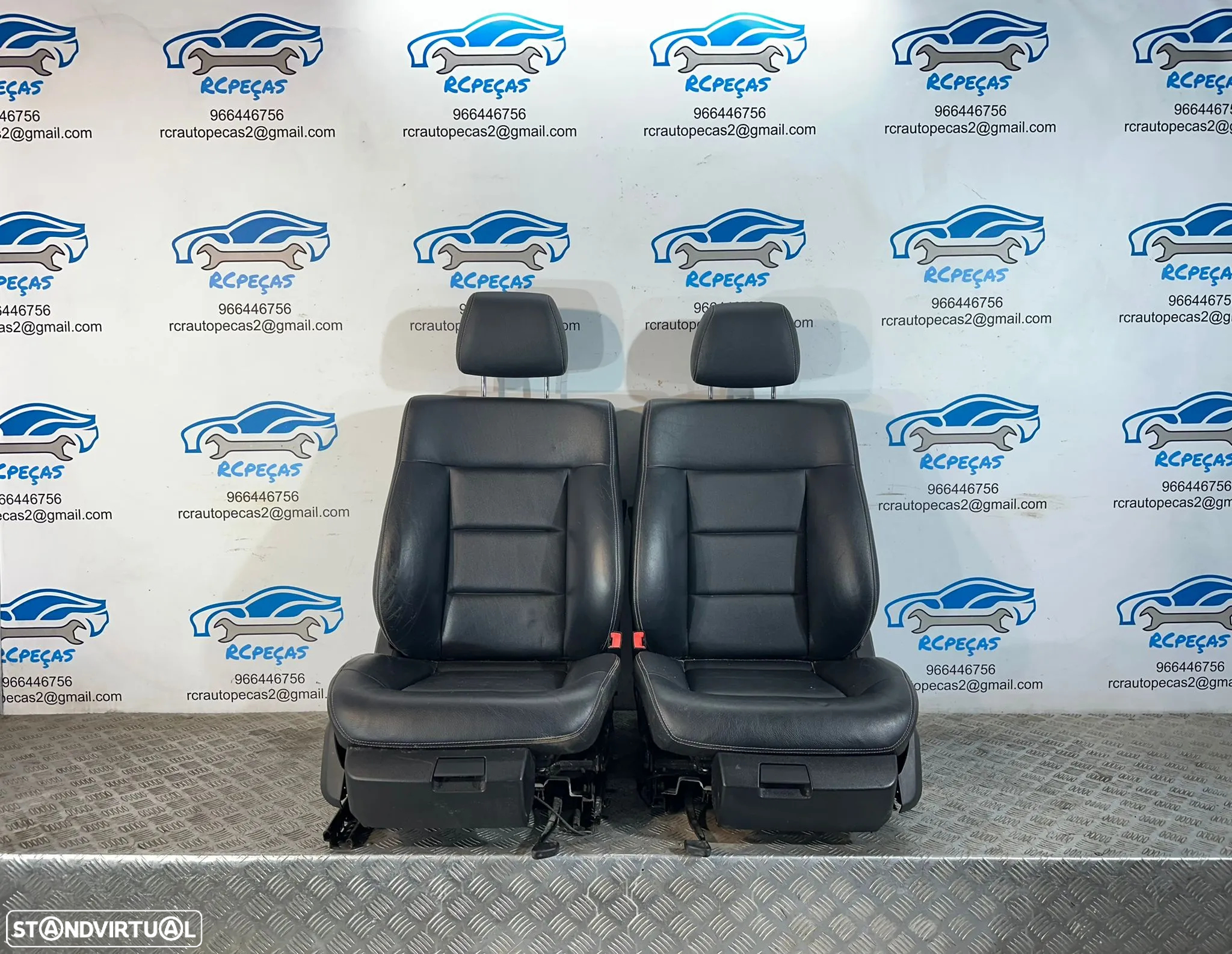 .Conjunto Bancos Pele Tecido Elétricos Frente Frontais Tras Traseiros Originais AMG Sport Mercedes-Benz Classe C W212 S212 Carro Sedan 2009 - 2016 - 9