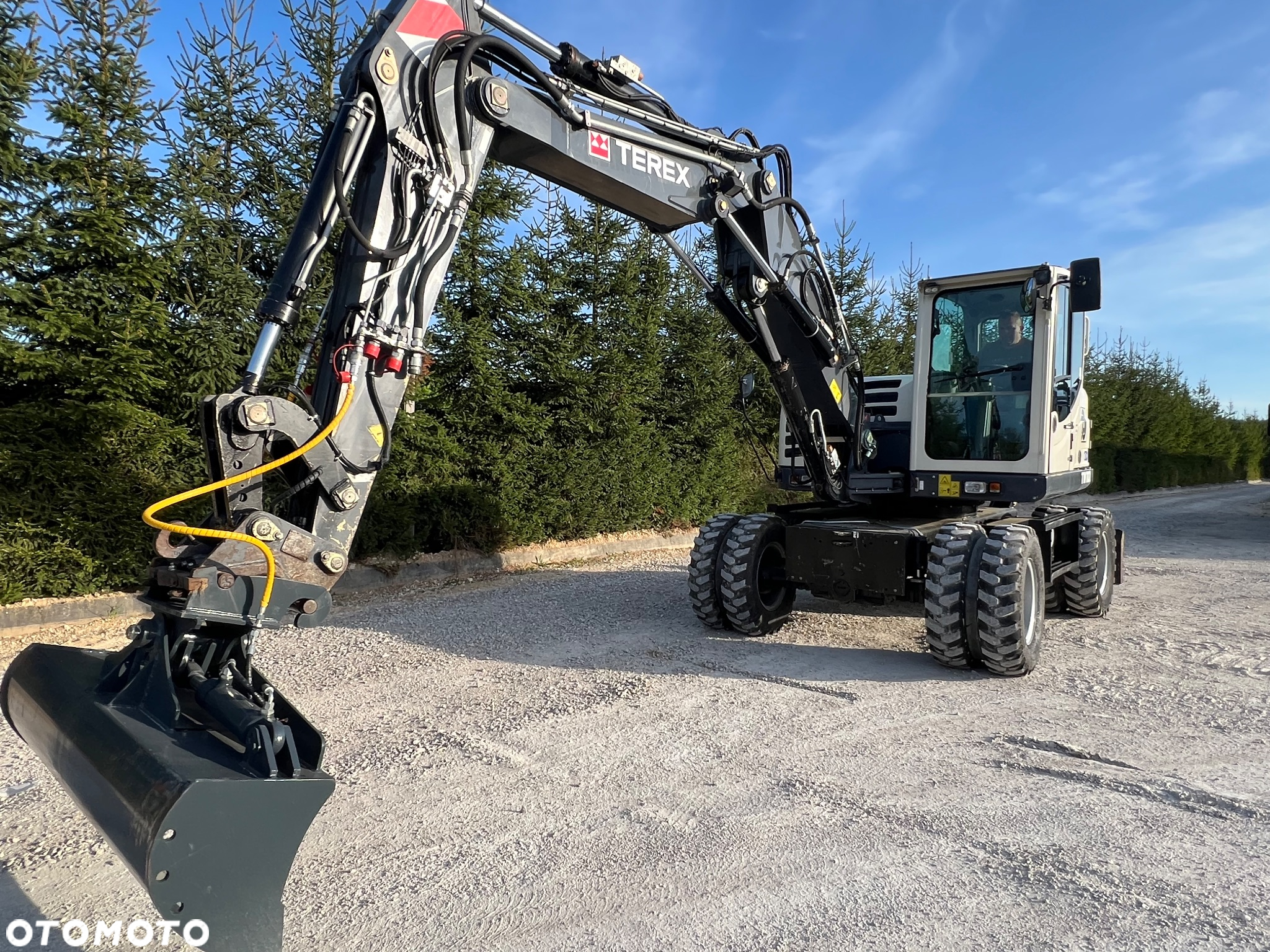 Terex Koparka kołowa TEREX TW110 3x łamane ramię TRIOLE BOOM wersja SPEED 4x4x4 2biegowa 40km/h 1 wł kpl dokumentów KLIMATYZACJA 11ton 4xoś skrętna TW 110  centr smarowanie Cat 313 DEUTZ Volvo Schaeff Jcb - 6