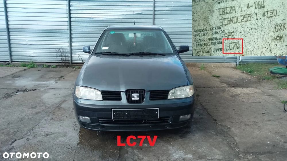 tylko części SEAT IBIZA II FL 6K2 1.4 16V APE 75KM 55kW HB 5D lakier LC7V 99r-02r - 1