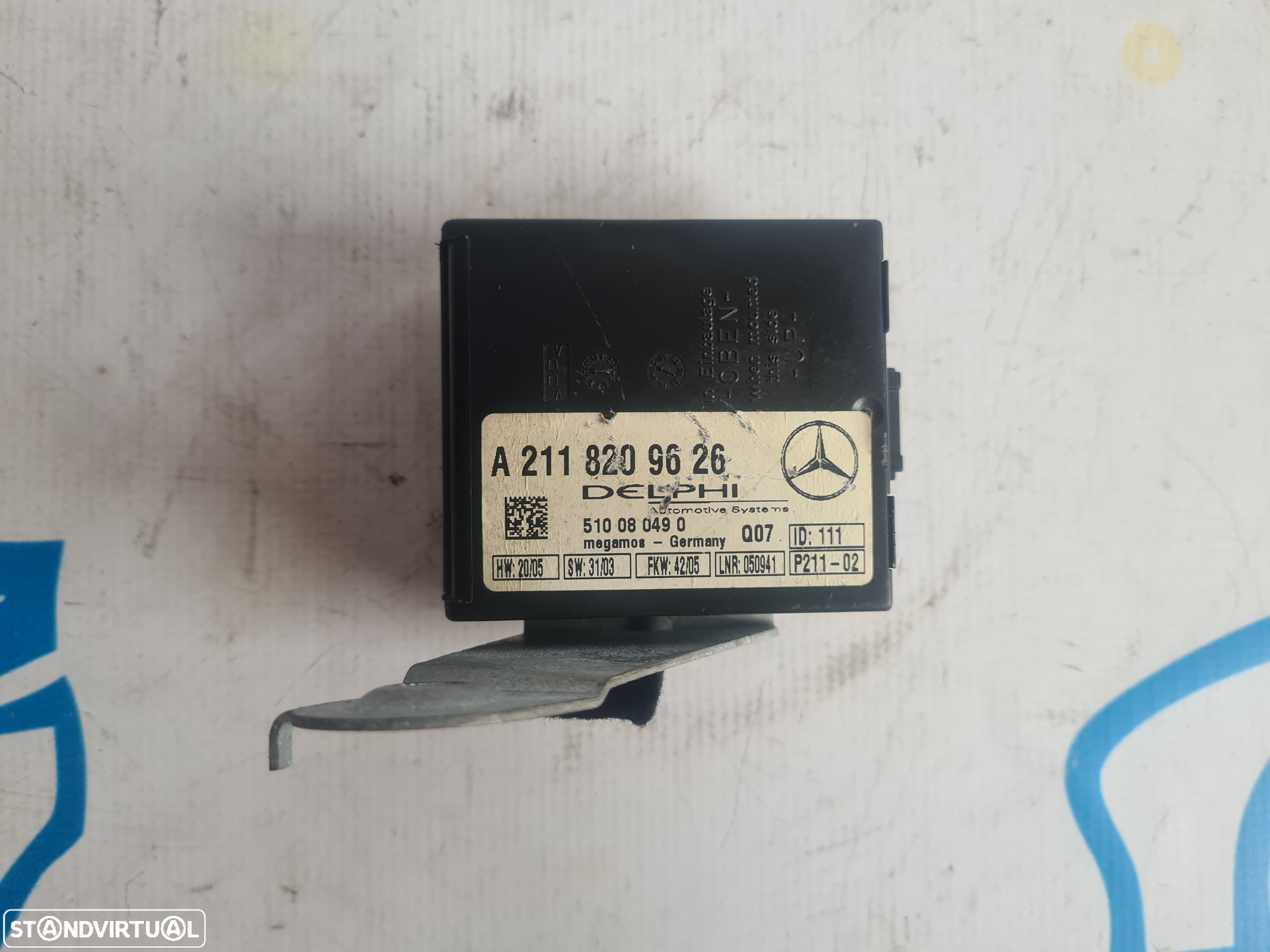 MODULO CENTRALINA SENSOR ALARME CONTROLE DELPHI A2118209626 2118209626 MERCEDES BENZ CLASS E W211 E220 CDI 150CV OM646961 646961 - 3