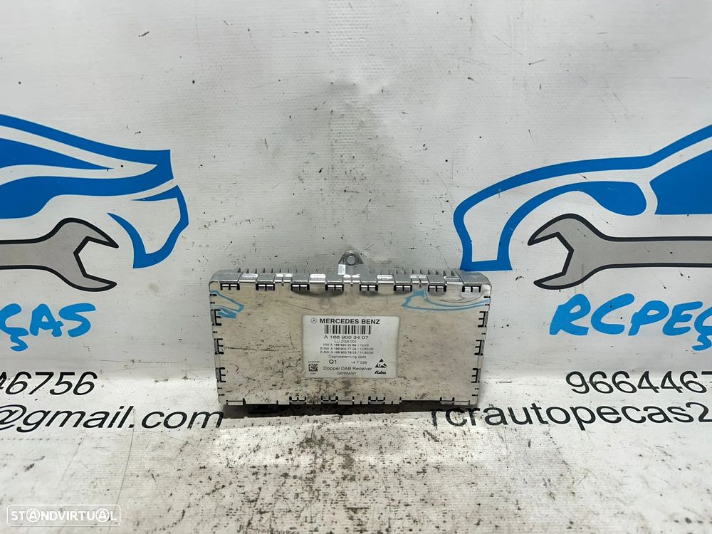 .Módulo Radio Eletronico Receptor Digital DAB Amplificador Antena Original Mercedes Benz A1669003407 2007 - 2019