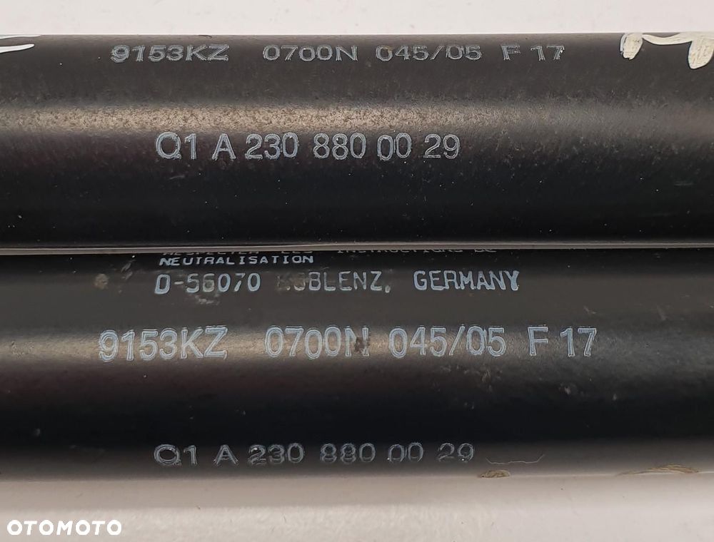 SIŁOWNIKI TELESKOPY MASKI MERCEDES SL R230 PARA - 2