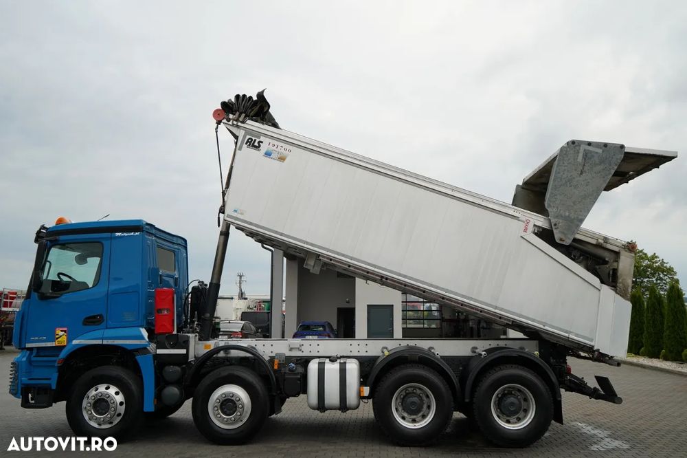 Mercedes-Benz AROCS 3243 / 8x4 / BASCULANĂ 20mc / BASCULANĂ SPATE / EURO 6 / PNEURI 100% / ÎNCĂRCARE: 19.500 KG / HIDROCLAP - 7
