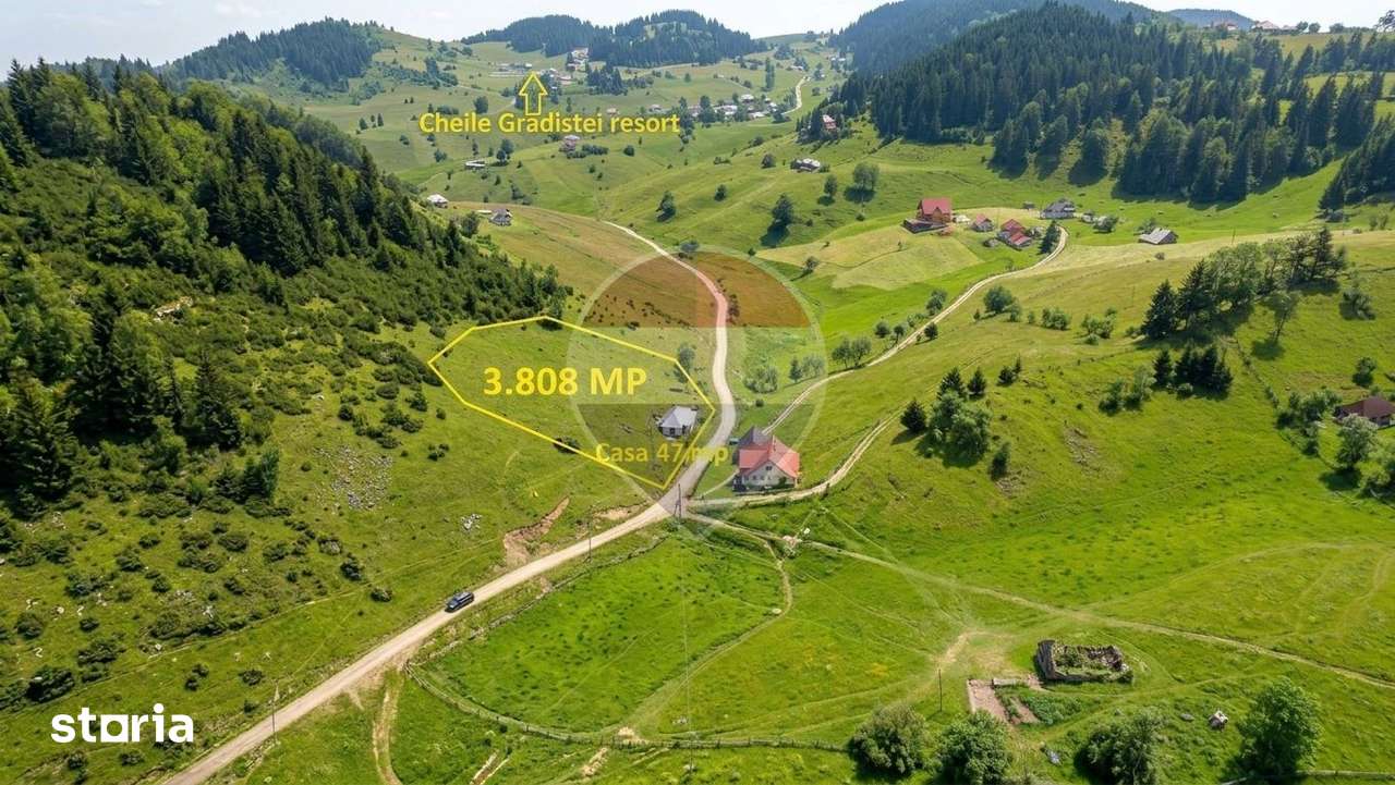 Casă + Teren Intravilan Fundata | Vedere Panoramică | Apă, curent - Imagine principală: 4/9