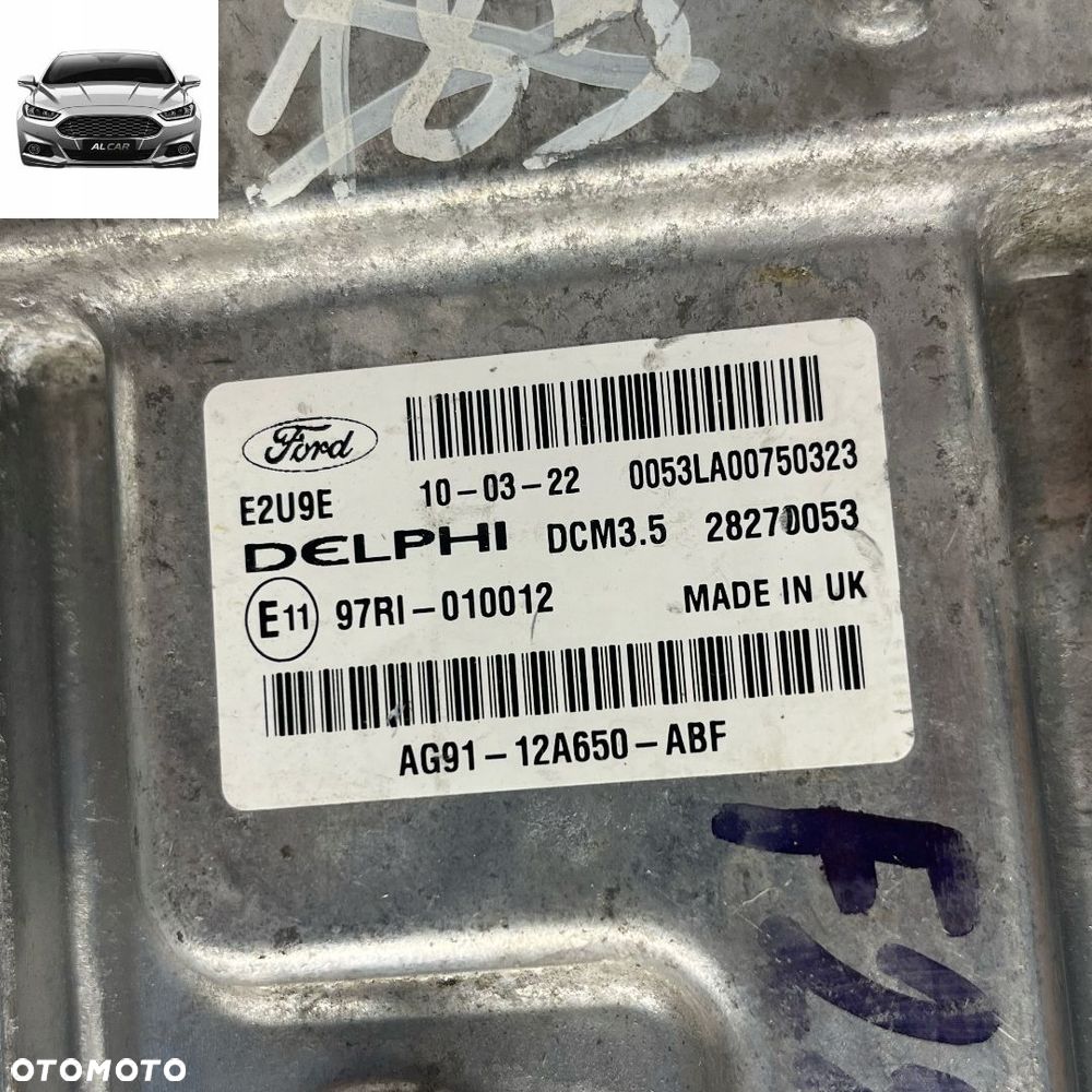 STEROWNIK SILNIKA 2.0 TDCI EURO 5 FORD MONDEO MK4 AG91-12A650-ABF - 3