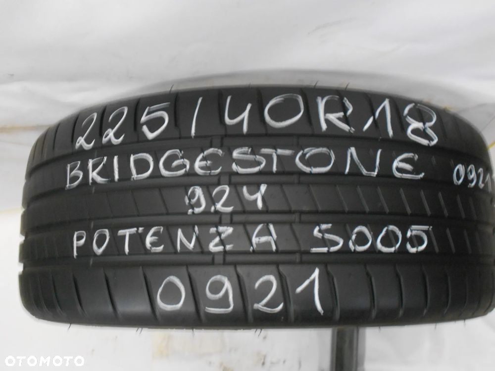 OPONY 225/40R18 BRIDGESTONE POTENZA S005  DOT 3422 / 0921 8MM - 2
