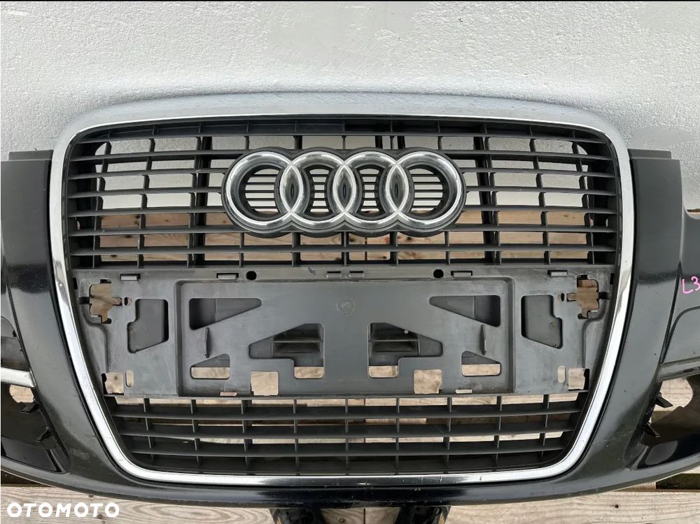 ZDERZAK PRZÓD PRZEDNI AUDI A6 C6 4F0 2004- 4F0807437E + GRILL CAŁY ORYGINAŁ - 5