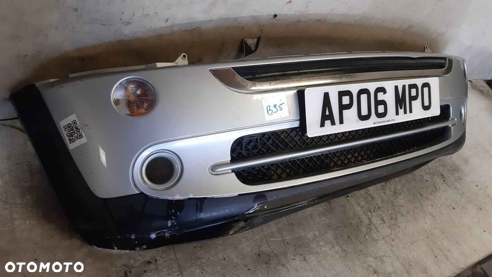 ^ ZDERZAK PRZÓD PRZEDNI MINI COOPER 1 I R50 SREBRNY - 4