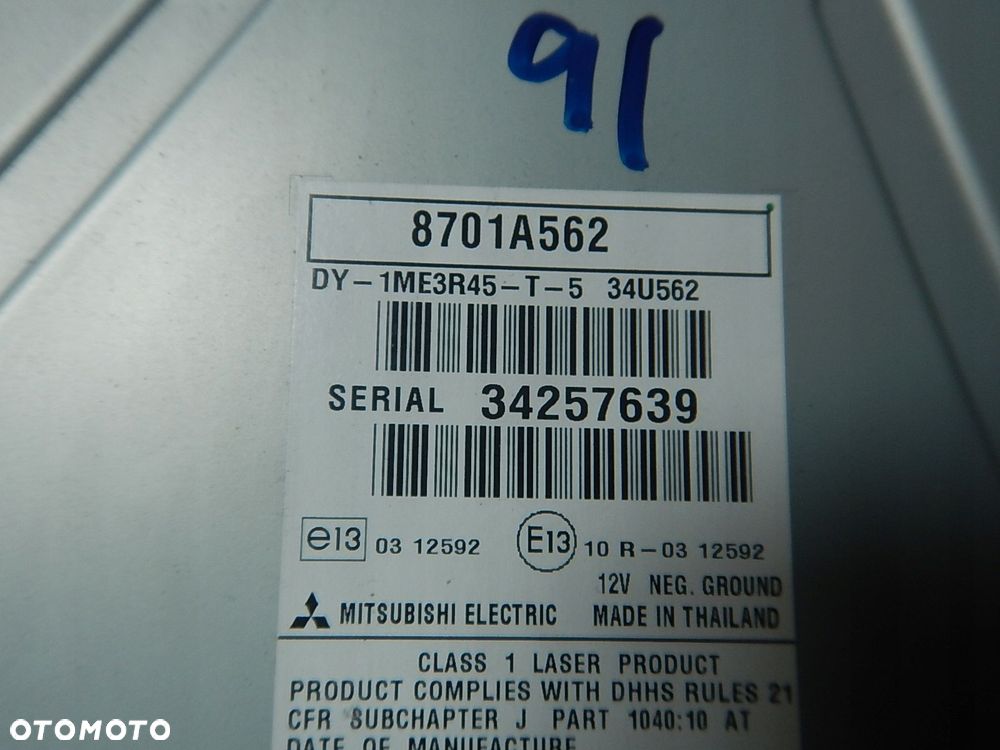 radio fabryczne cd mitsubishi asx i 8701a562 - 4