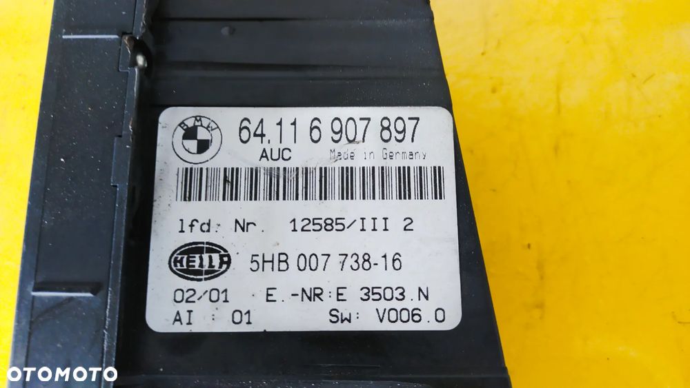 BMW E46 PANEL NAWIEWU KLIMATYZACJI 5HB007738 - 2