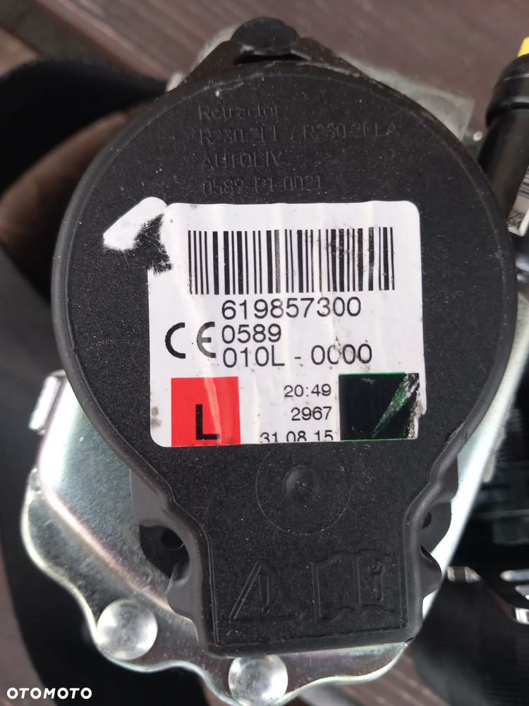 VOLVO V40 II PAS BEZPIECZEŃSTWA LEWY PRZÓD PRZEDNI 619857300 - 2