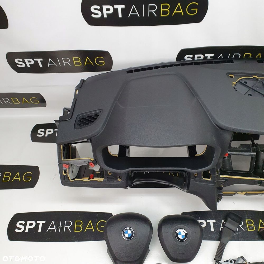 BMW SERIA X3 F25 LIFT DESKA ROZDZIELCZA KONSOLA KOKPIT PULPIT PODUSZKI AIRBAG AIR BAG NAPINACZE KIT SET - 2