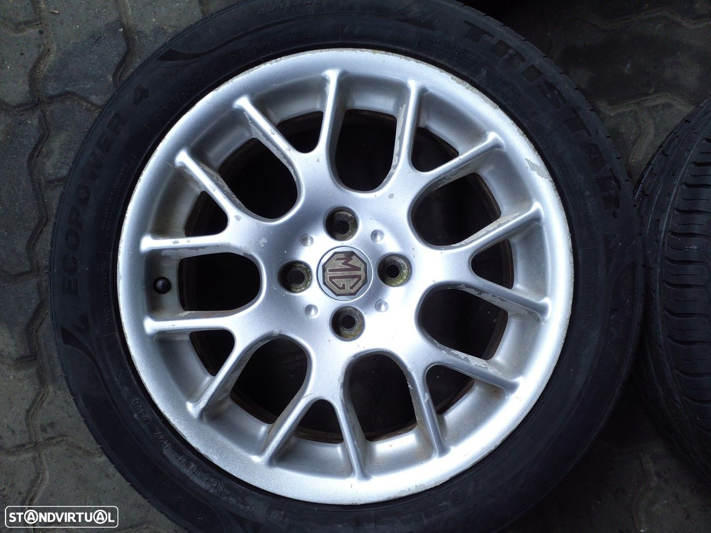 Jantes MG ZR R16 com pneus 205/50 furação 4x100 - 2