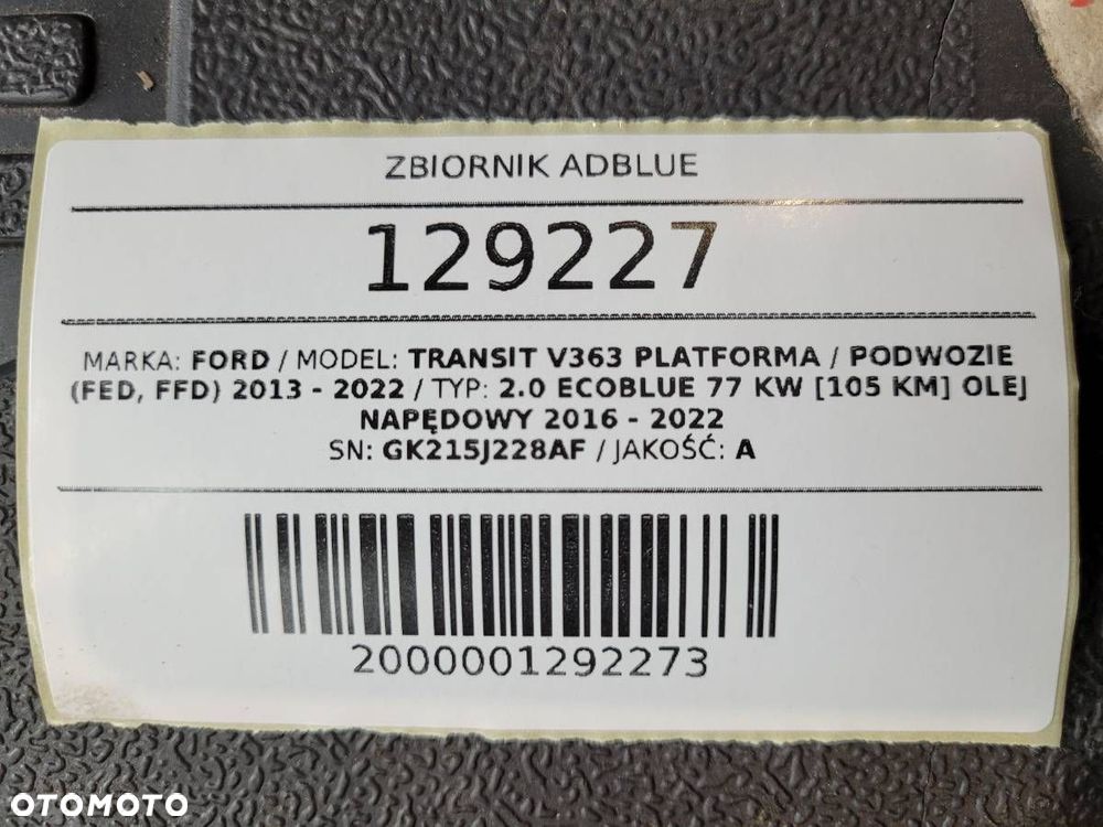 POMPA ADBLUE ZBIORNIK TRANSIT MK8 2.0 D GK21-5J229-AB GK215J228AF - 17