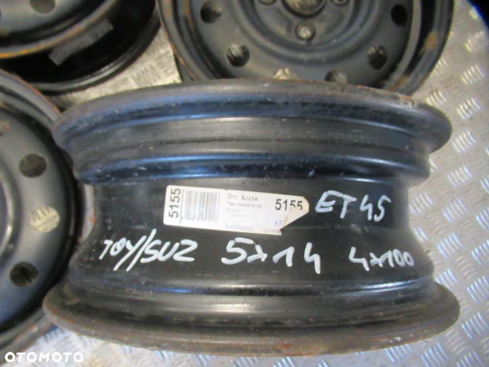 Felgi Toyota Yaris IQ Suzuki Baleno Alto Ignis Citroen C1 5Jx14 et45 4x100 - 4