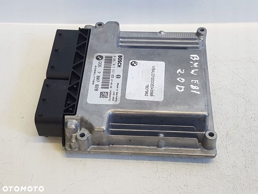 BMW 1 E87 KOMPUTER STEROWNIK SILNIKA DDE7807828 0281013537 - 5