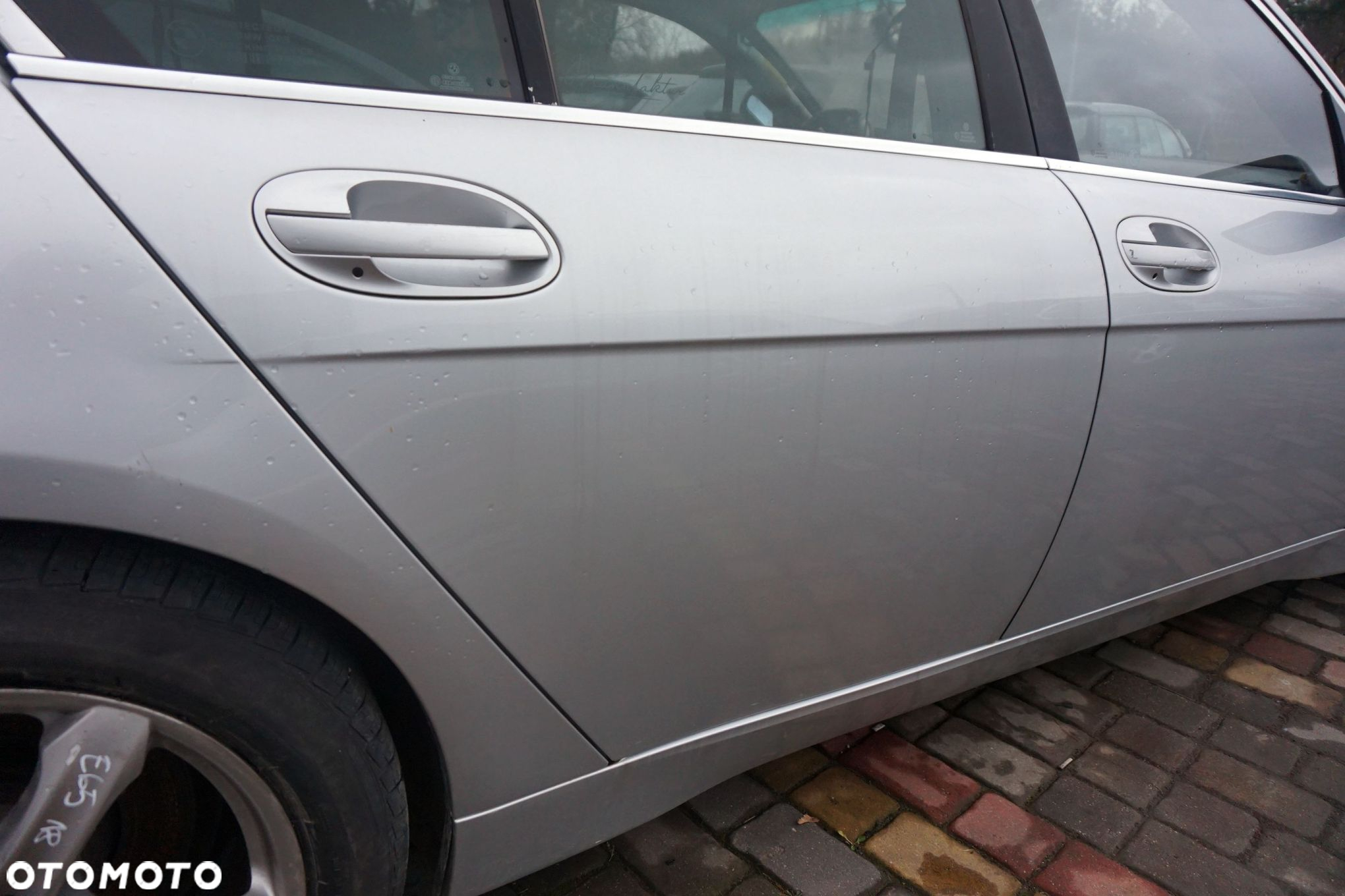 DRZWI TYLNE PRAWE 7 IV E65 354  SREBRNY TITANSILBER BMW 2001-2005 - 2