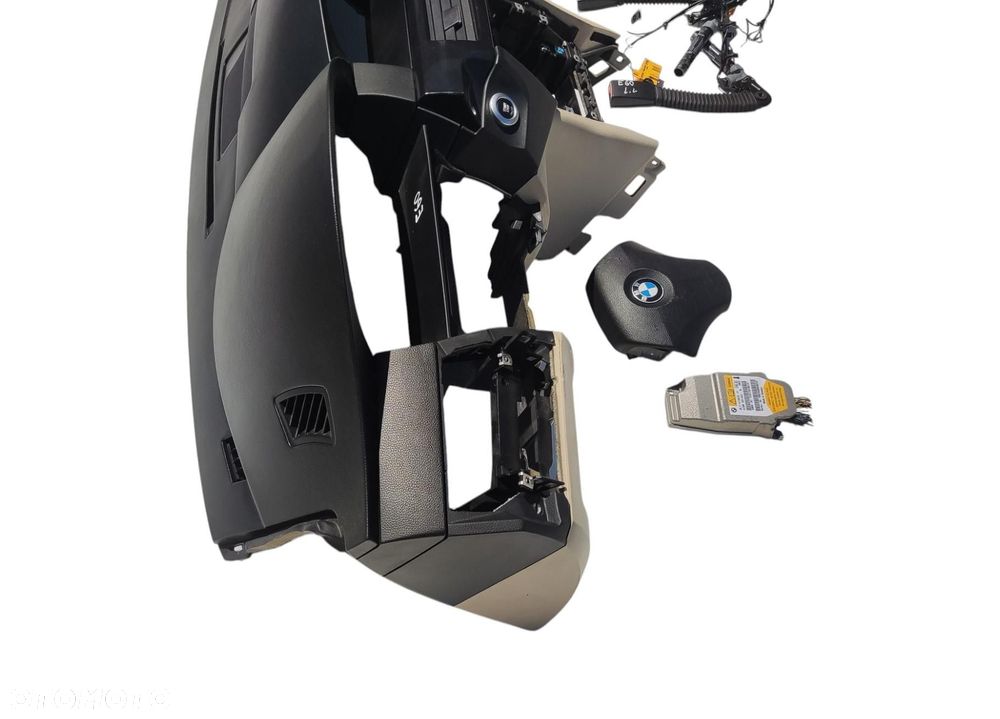 DESKA KONSOLA PODUSZKA AIR-BAG NAPINACZE SENSOR BMW 5 E60 E61 LIFT LCI 07- - 4