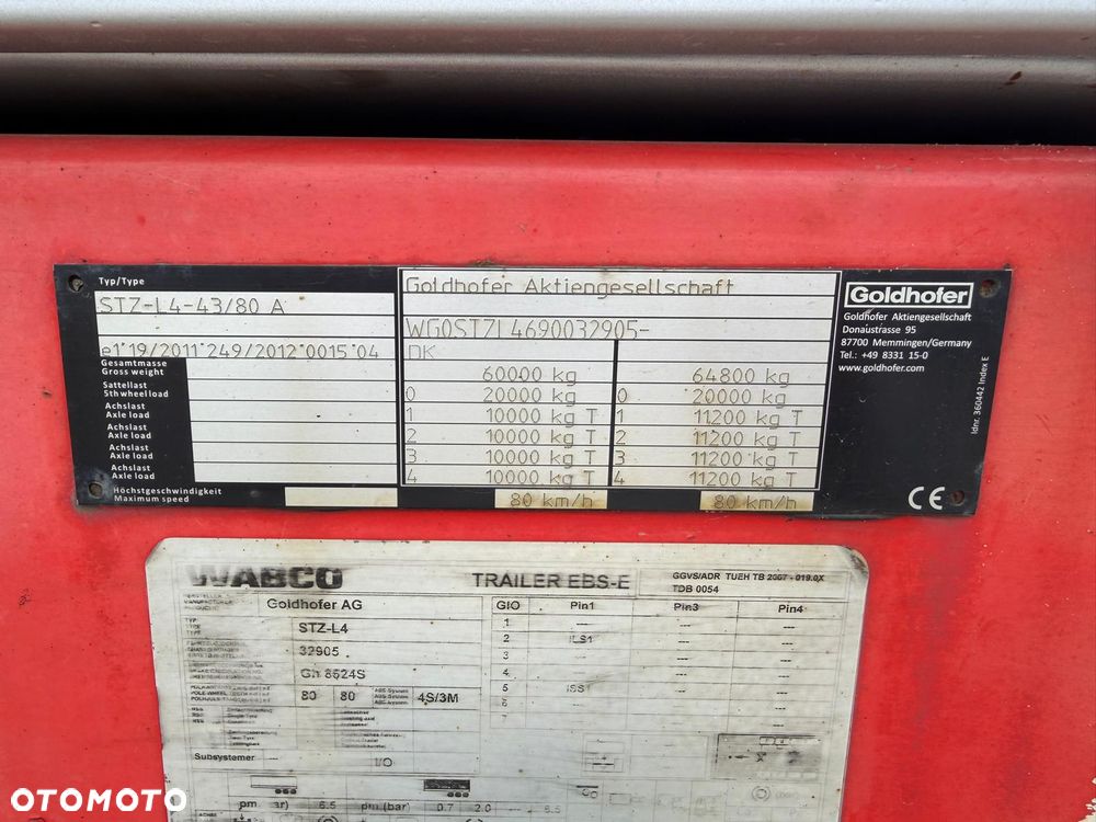 Goldhofer STZ-L4-43/80 A * muldy * 4 osie * niskopodwoziowa * - 3