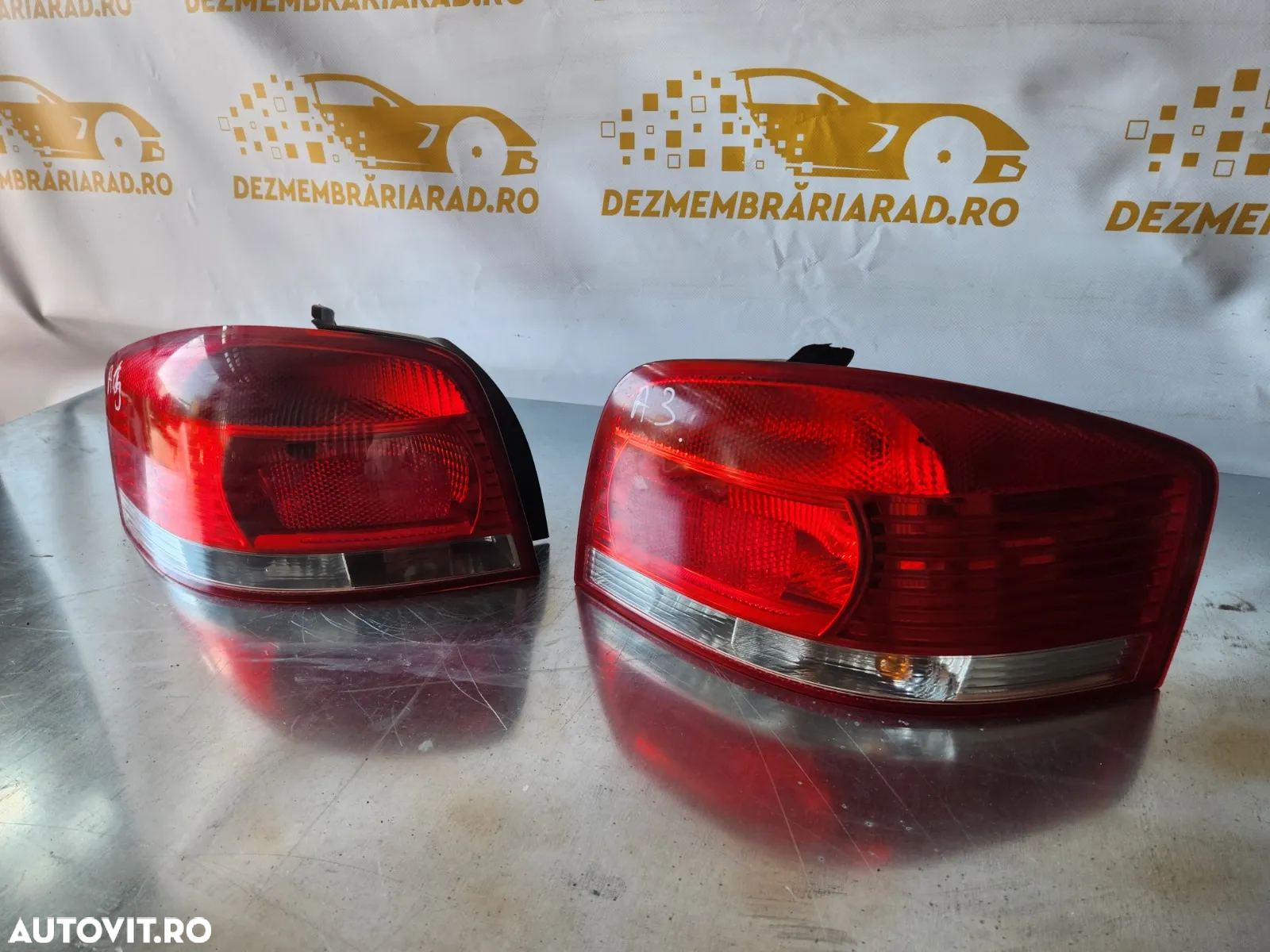 Stopuri Lampa Stop Tripla Stanga Dreapta Audi A3 8P Model 2-3 Usi An 2003-2004-2005-2006-2007-2008 - 3