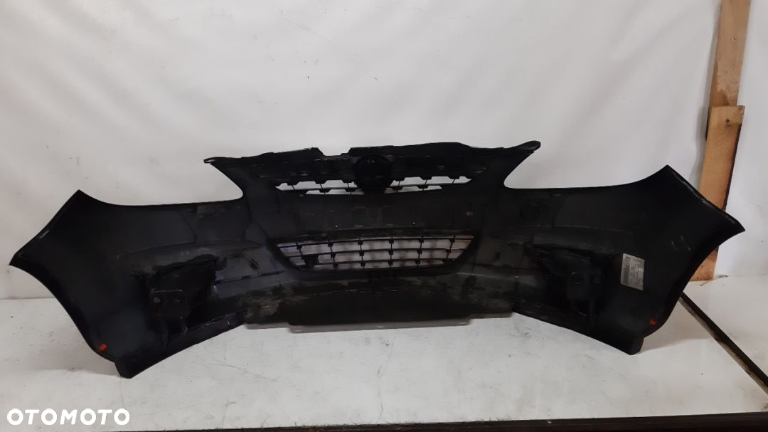 } ZDERZAK PRZÓD PRZEDNI OPEL CORSA D Z20R CZARNY HALOGENY - 4