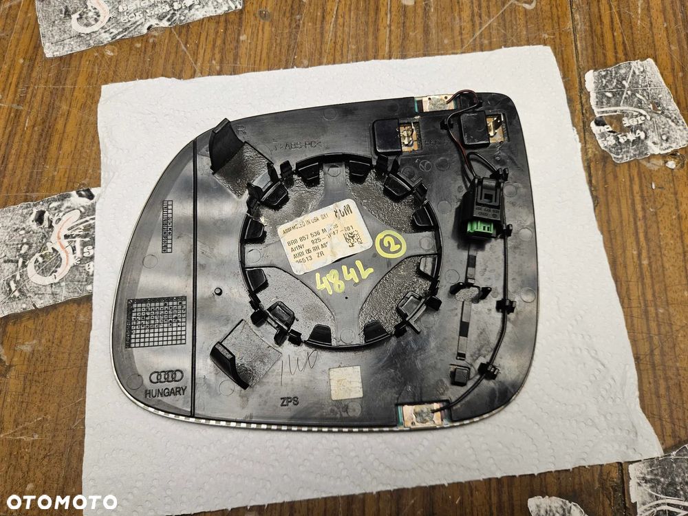 Szkło Lusterko Wkład Wkłady 8R0857535 F 8R0857536 M Fotochrom Lewy Prawy AUDI Q5 Q7 Podgrzewane Oryginalne 2013r - 36