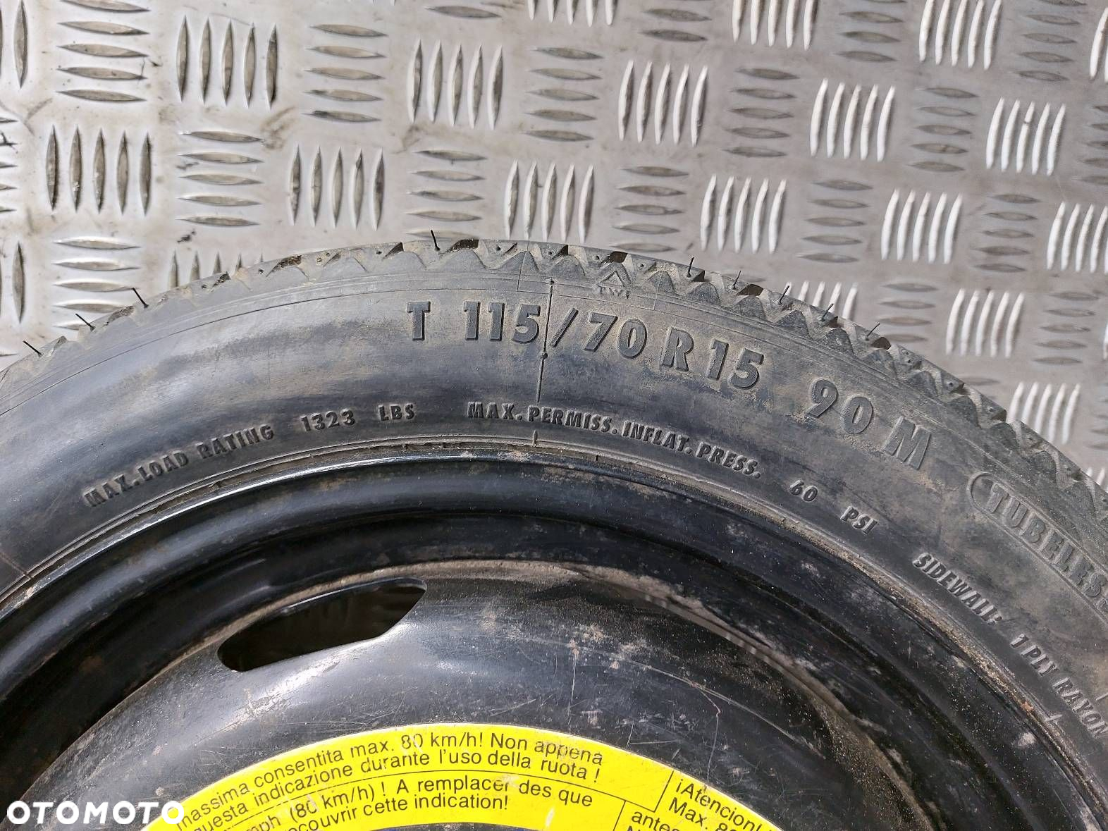 DOJAZDÓWKA 4x100 3,5Jx15 ET40 FI57,1 115/70R15 VW SEAT 535601025A - 3