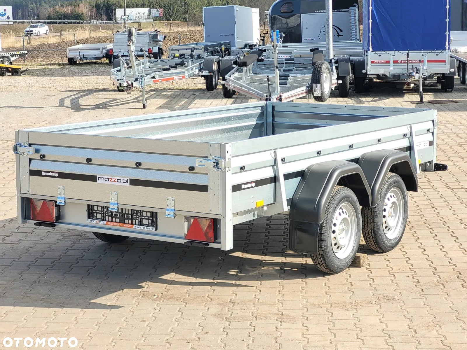 Brenderup Dostawa przyczepa 2-osiowa 304x153x40cm DMC750kg WYSOKA WZMOCNIONA BURTA - 16
