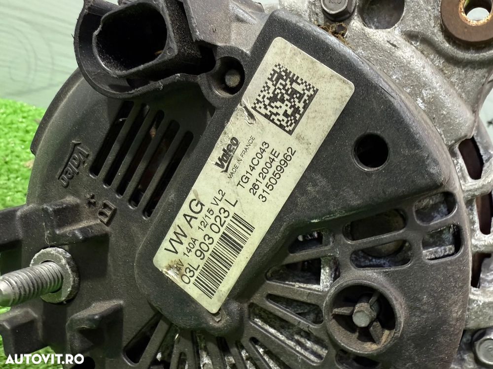 ALTERNATOR VOLKSWAGEN GOLF 7 1.4 BENZINA 2013 COD OEM 03L903023L 2012-2020 - 7
