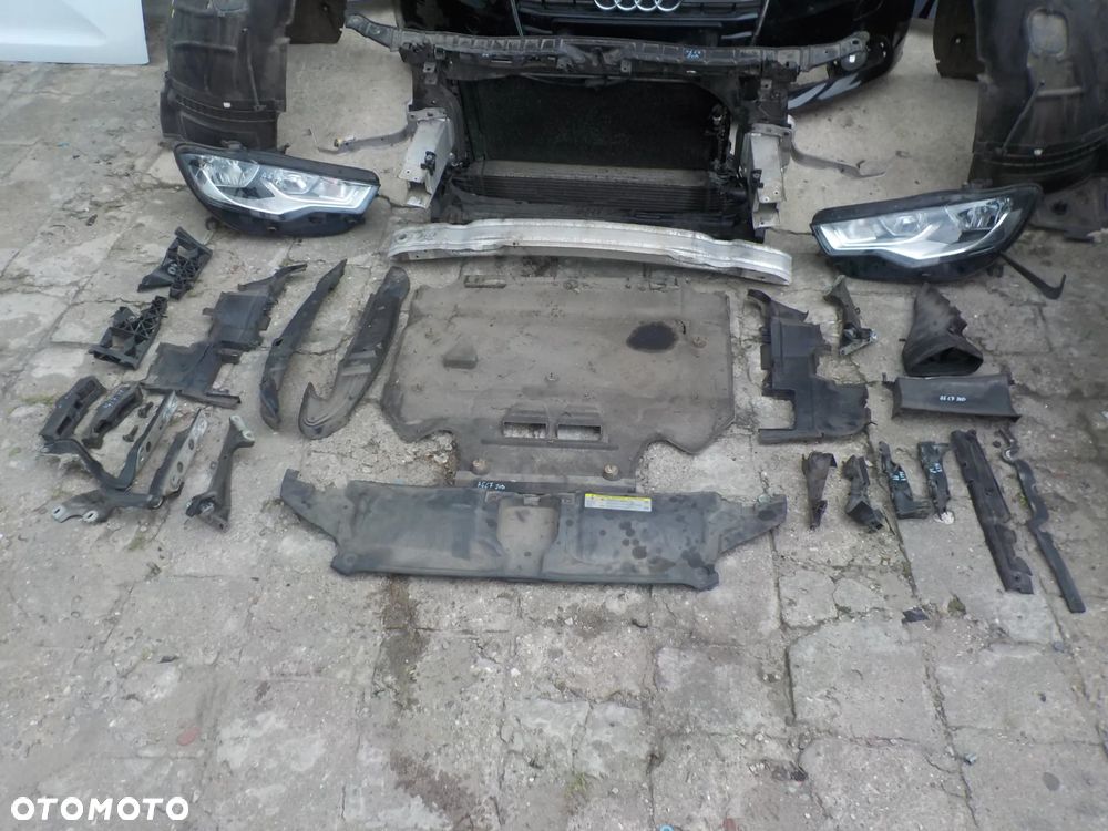 AUDI A6 C7 2.0 TDI PRZÓD MASKA ZDERZAK BŁOTNIKI PAS PRZEDNI Z CHŁODNICAMI LAMPY ANGIELSKIE KOLOR LY9B - 3