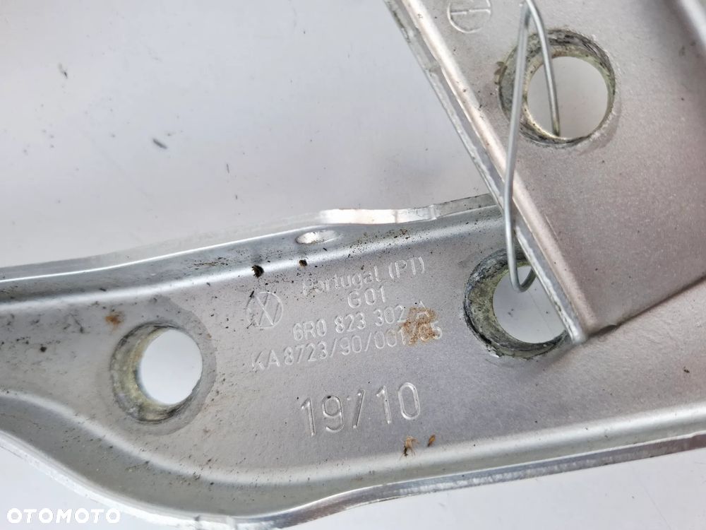 Zawiasy Maski Lewy/Prawy Komplet VW Polo 6R 6R0823301A 6R0823302A - 5