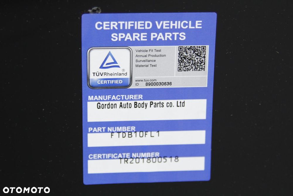 BŁOTNIK LEWY FIAT DOBLO II 10-15 OPEL COMBO D 11-18 DO LAKIEROWANIA OCYNK - 5