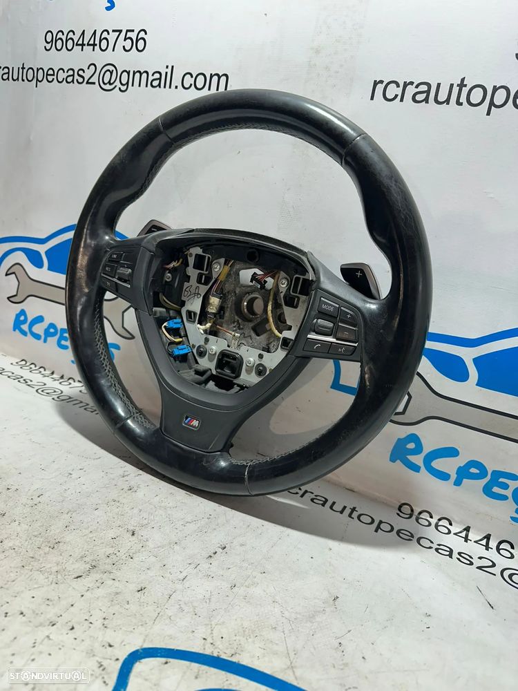 .Volante Patilhas Multifunções Pele Perfurada Original Pack M BMW Serie 1 F20 F21 7845877 - 3