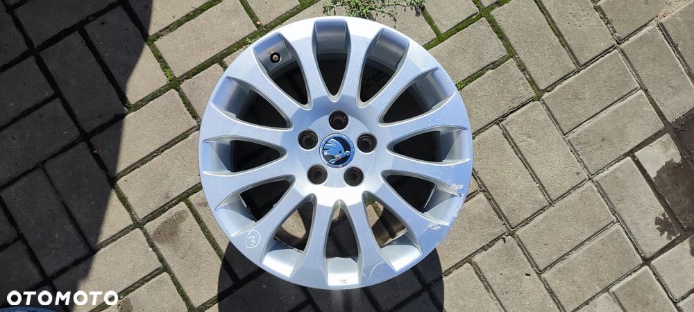 FELGI ALUMNIOWE 5x100 6.5Jx16 CALI ET 43 fi 57.1 5J0601025L SKODA FABIA ROOMSTER RAPID KOMPLET 4 SZTUKI - 6