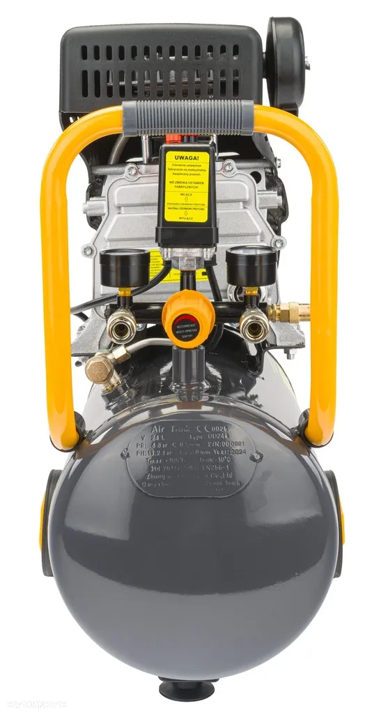 KOMPRESOR OLEJOWY 24L SPRĘŻARKA 8 BAR 206 l/min 230V WYDAJNY - 4
