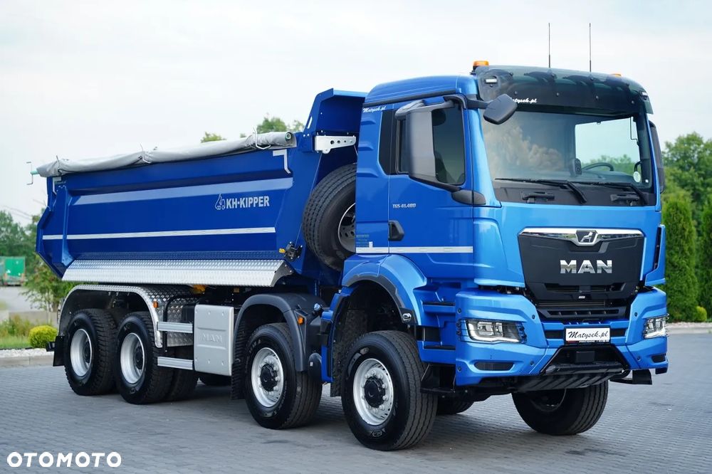 MAN TGS 41.480 / 8X8 / WYWROTKA / TYLNOZSYPOWA / KH KIPPER / HARDOX / BOGATE WYPOSAŻENIE / - 13