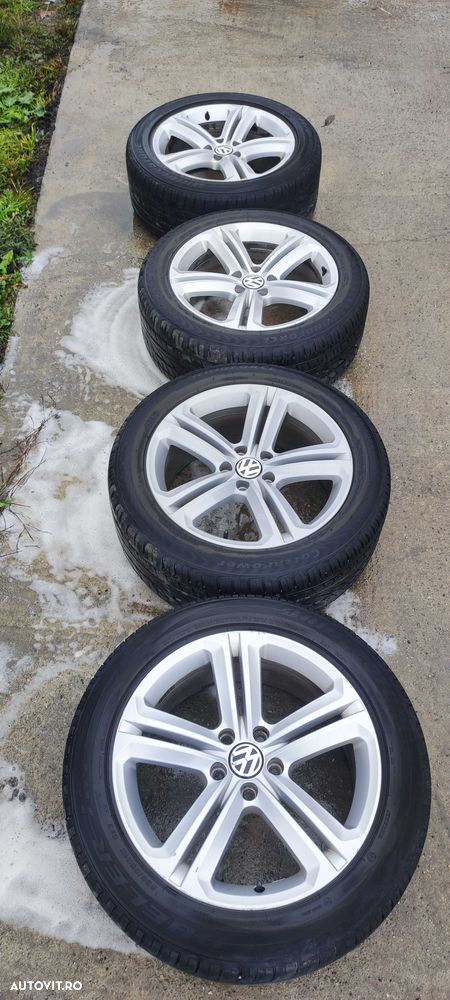 Set jante aliaj 18 cu anvelope de vara Bridgestone 235/50ZR18 - 1