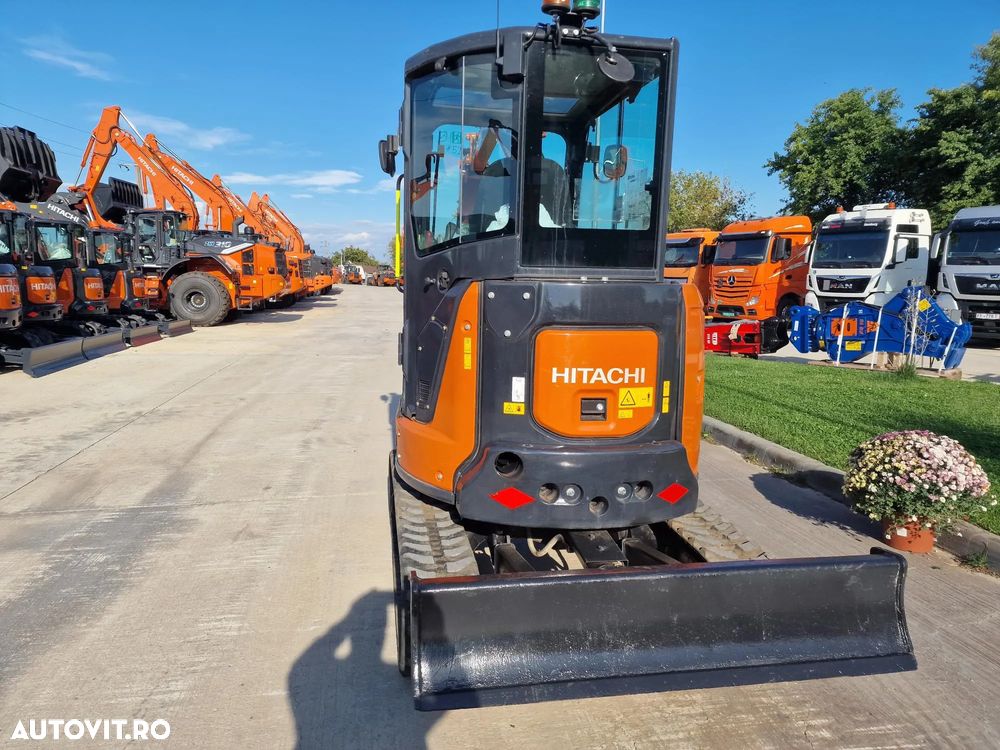 Hitachi ZX33U-6, Masa operationala 3,7t, 2023/10, 1.040h, CUPLA RAPIDA HIDRAULICA, cupa ingusta NOUA, cupa lata NOUA, capa taluz NOUA, inst picon, Aer cond, Antifurt, Lama nivelare, senile 80% ok, Ad sapare 3,5m, posibilitate leasing 4 ani-PROMOTIE 37.900EUR - 14