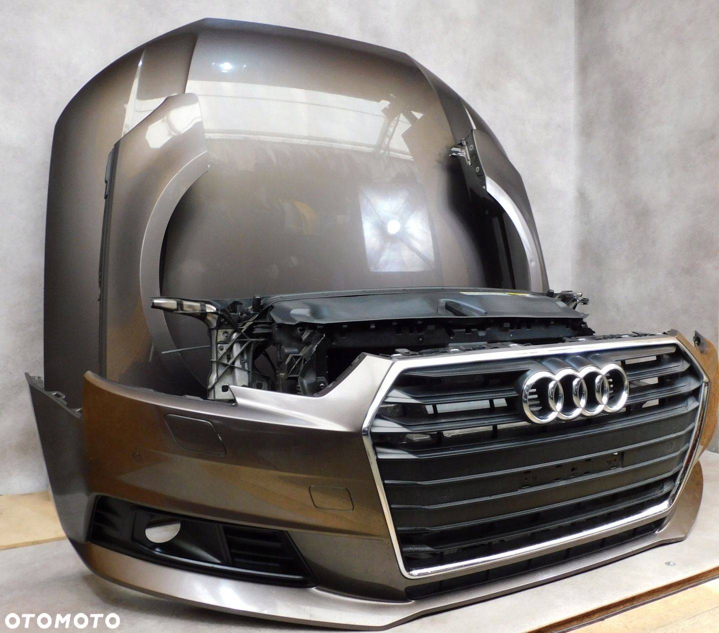 AUDI A4 B9 8W KOMPLETNY PRZÓD ZDERZAK LAMPY MASKA PAS - 6