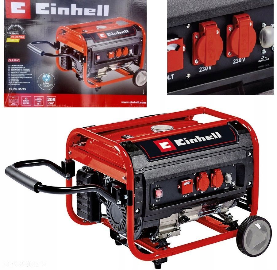 EINHELL AGREGAT PRĄDOTWÓRCZY JEDNOFAZOWY TC-PG 35/E5 4152551 - 1