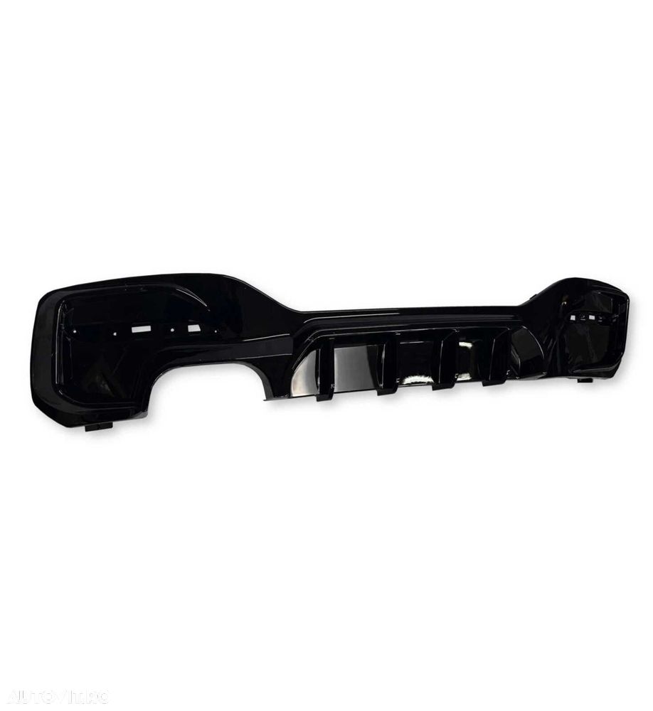 Difuzor Bara Spate M Prelungire Extensie BMW F20 F21 LCI Facelift, Evacuare Stanga, Negru Lucios - 5